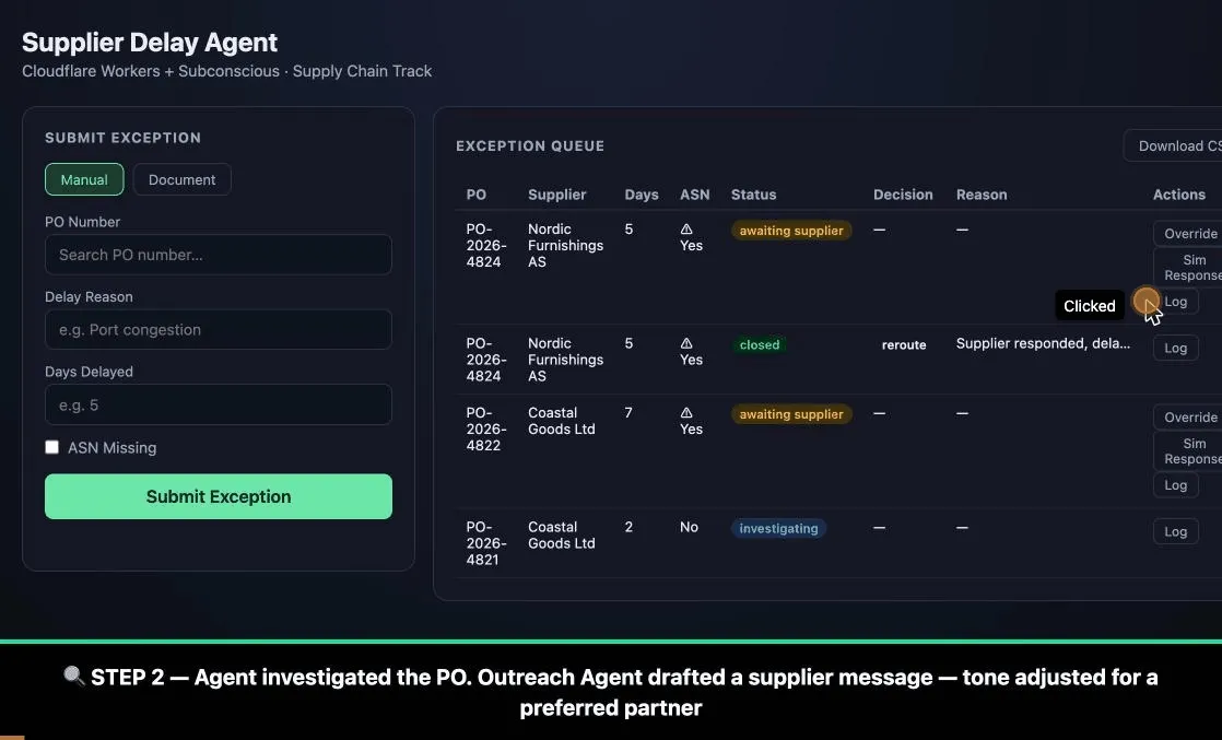 Supplier Delay Agent